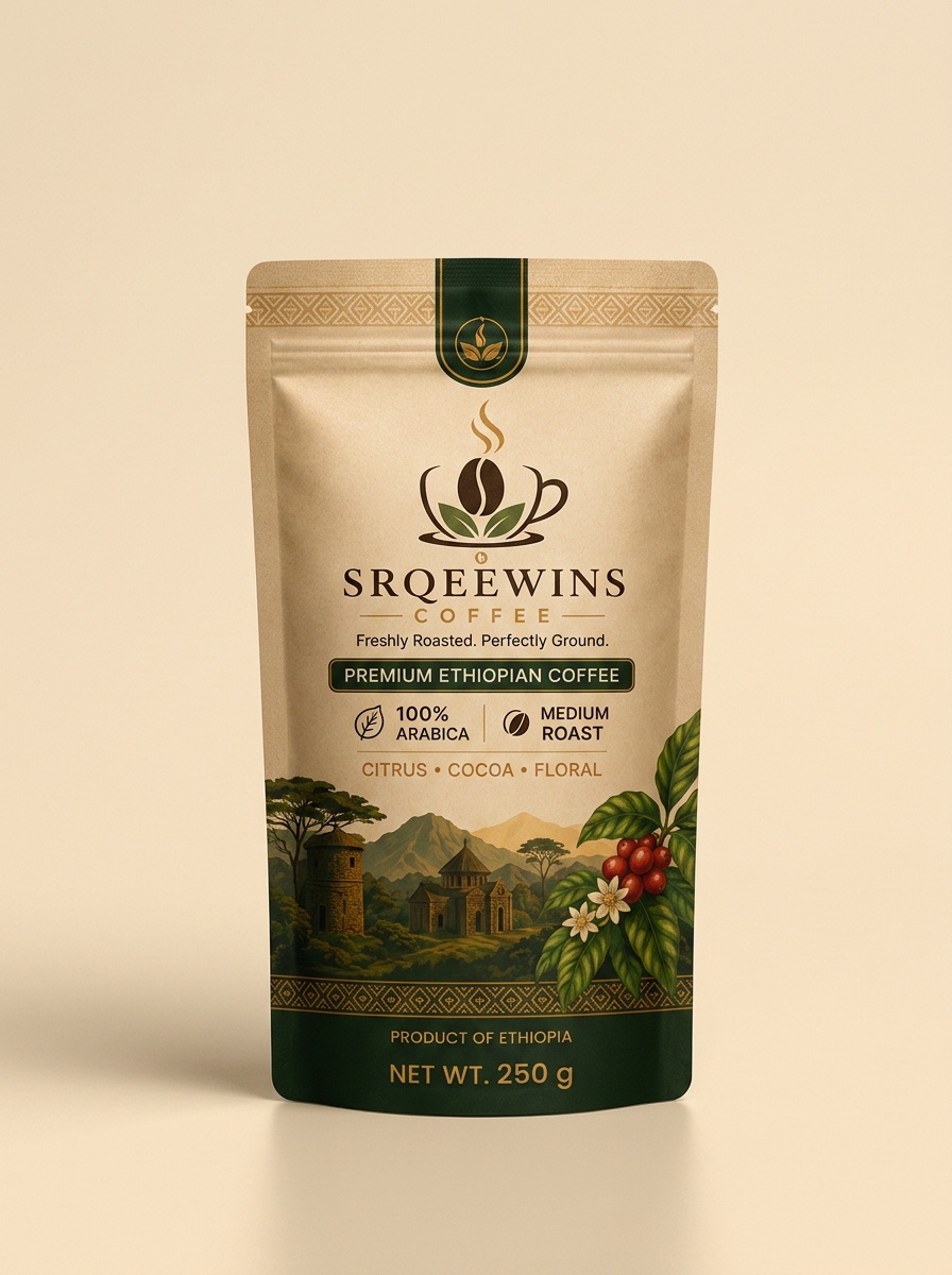 250g SRQEEWINS COFFEE pouch